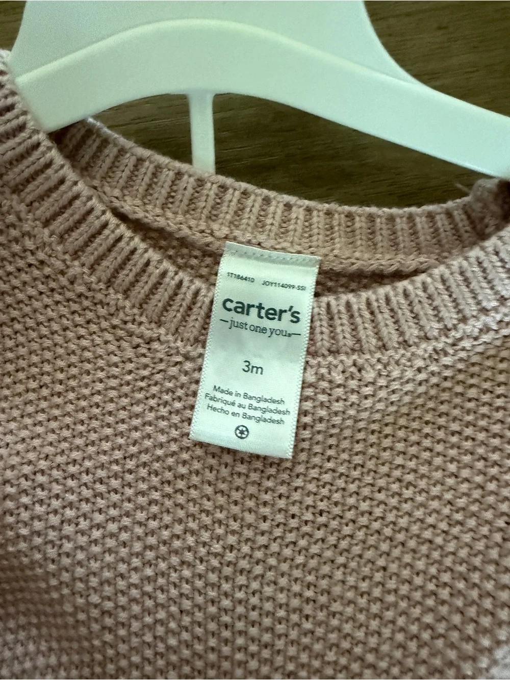NWT Carter's Just One You 3 Piece Sweater Set 3month Cotton